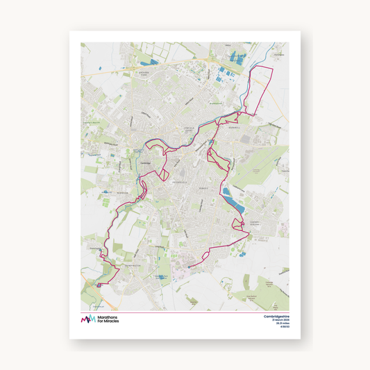 #13 - Cambridgeshire Marathon Map