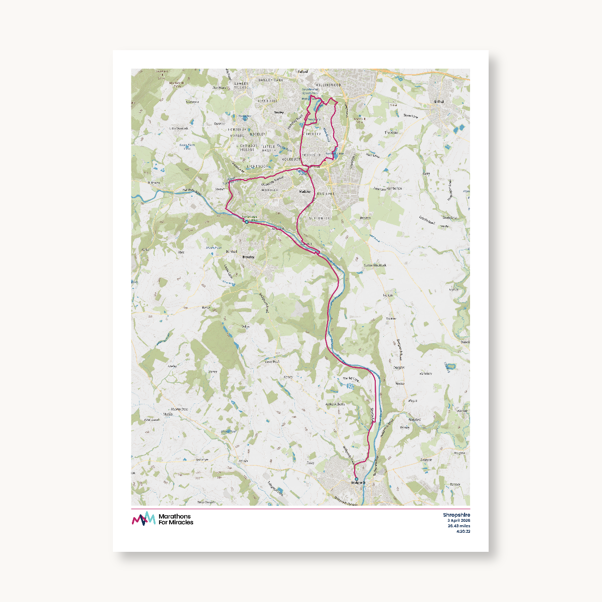 #15 - Shropshire Marathon Map