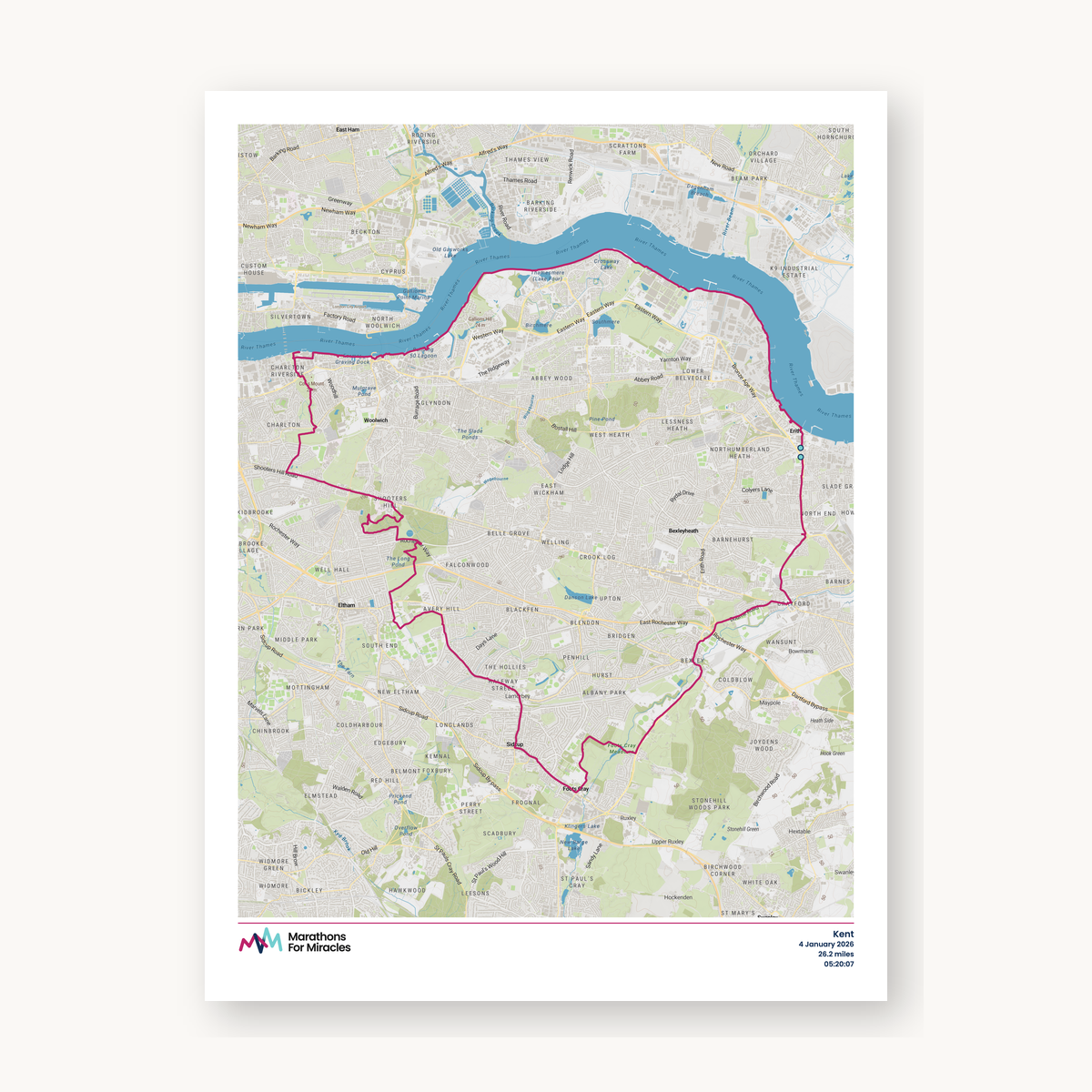 #2 - Kent Marathon Map