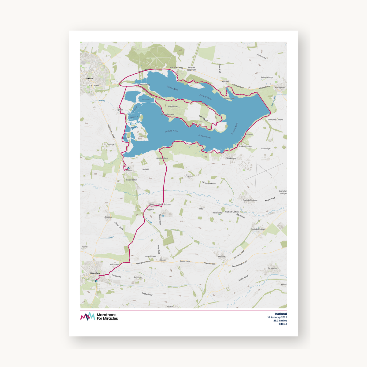 #3 - Rutland Marathon Map