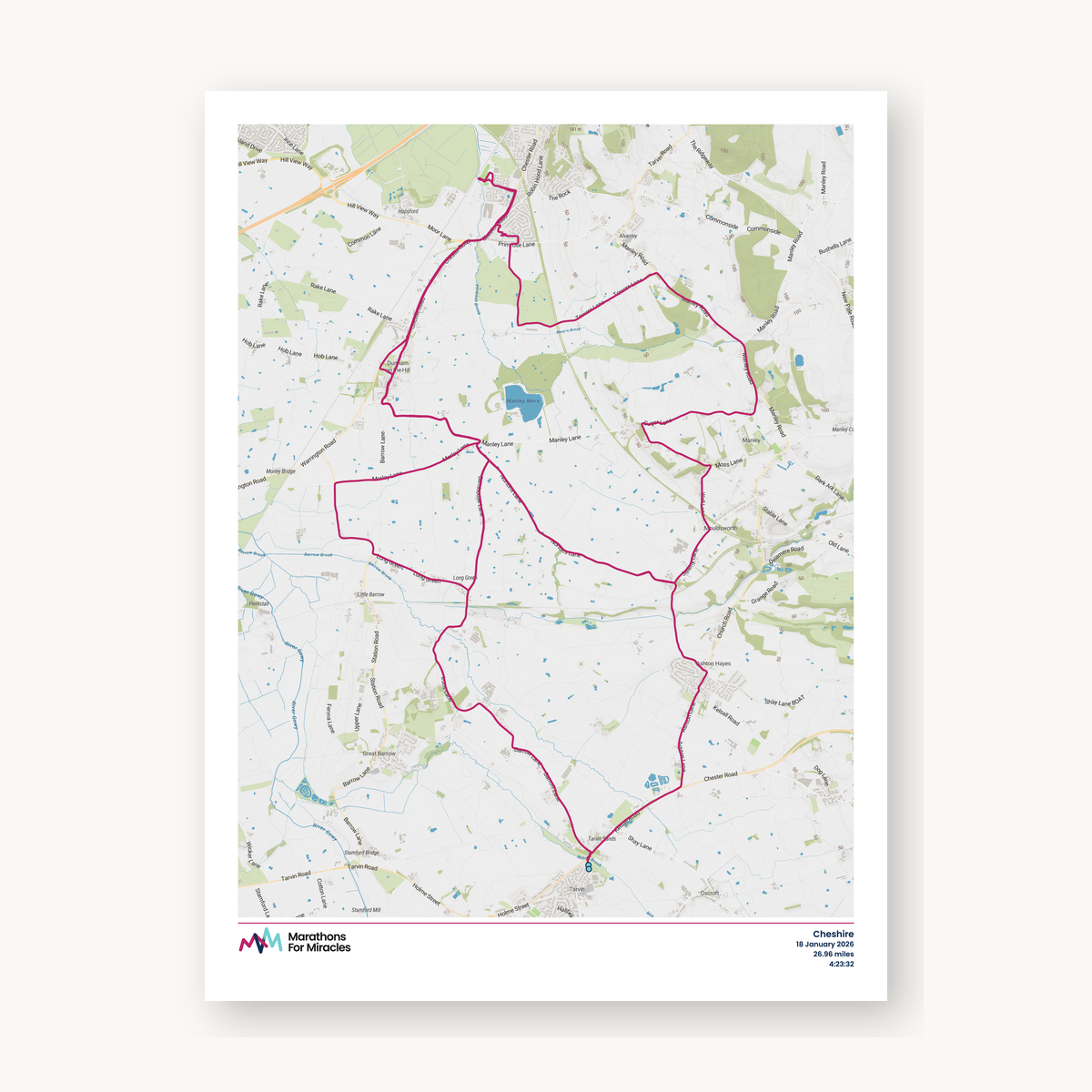 #4 - Cheshire Marathon Map