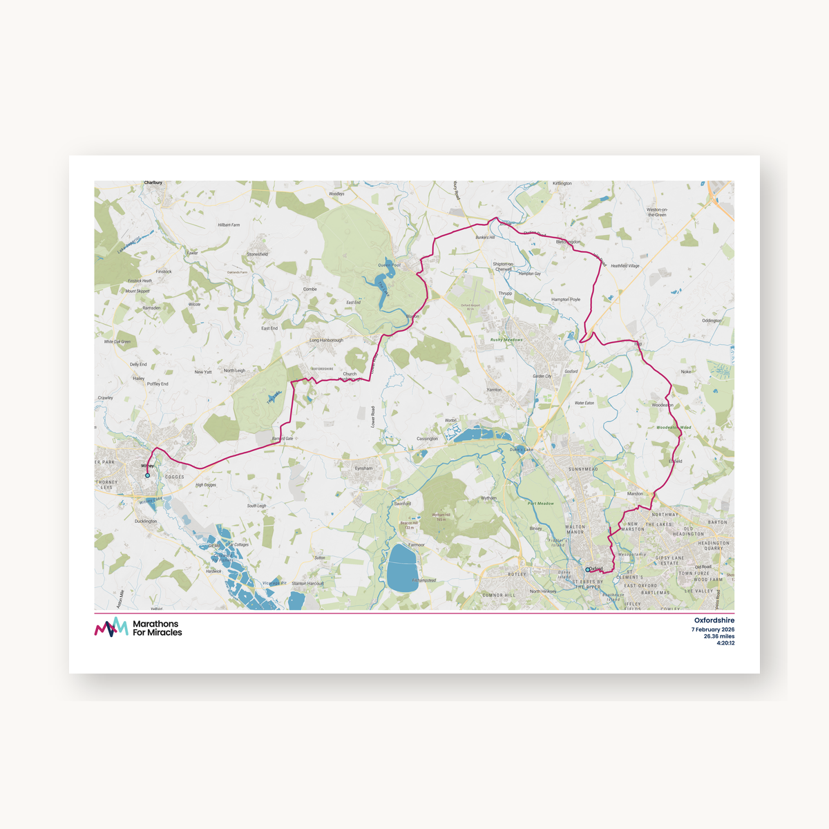 #7 - Oxfordshire Marathon Map