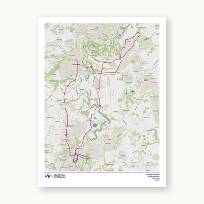 #9 - County Durham Marathon Map